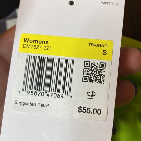 Nike One Luxe Icon Clash Training Shorts Green Pull-On Stretch Size Small NWT - Picture 9 of 10